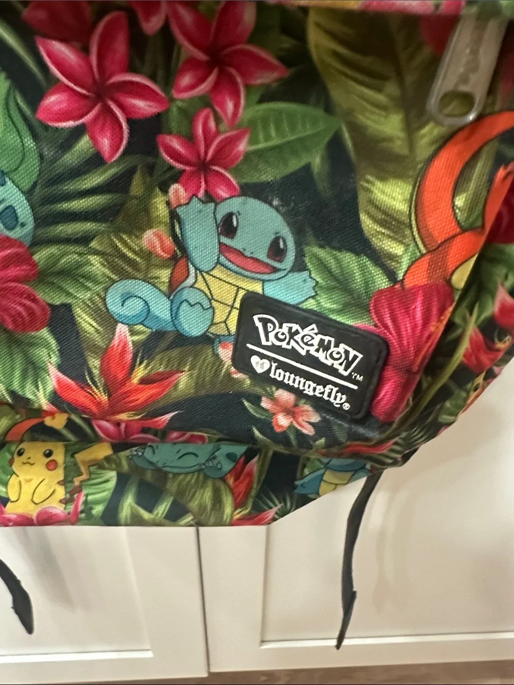 Loungefly Pokémon Tropical Print Backpack - Green, Red, Yellow, Blue, Orange